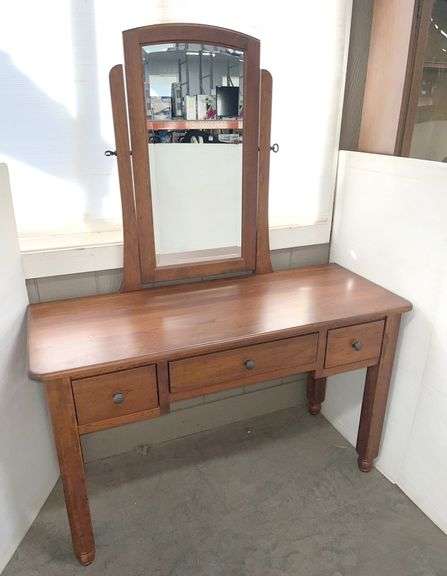 Vanity with mirror, 49"W x 19"D x 30"H
