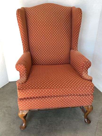 Pennsylvania House high back armchair, seat- 27"W x 19"H, some sun fading