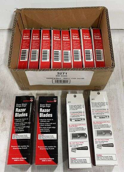 (600) Red Devil No. 3271 super sharp single-edge razor blades, new ...