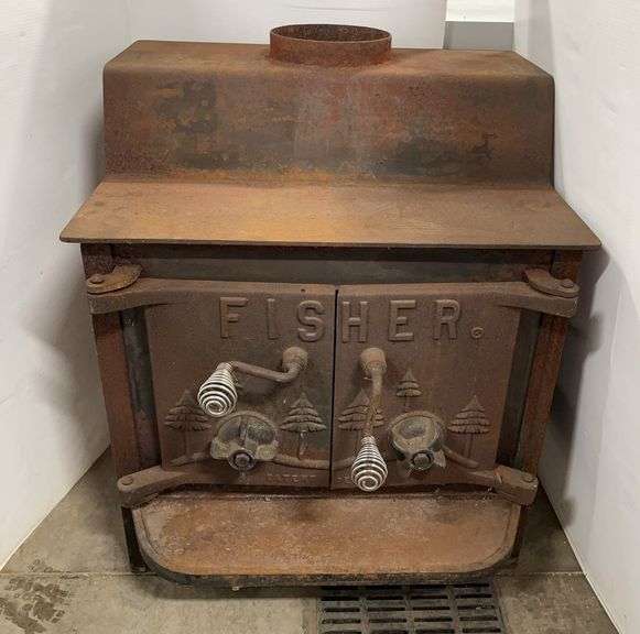 Fisher wood stove with leg paws, 28