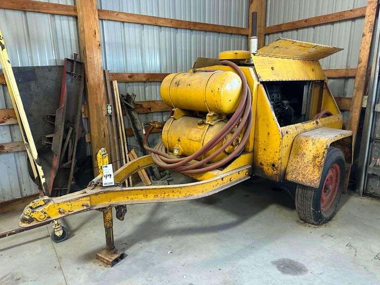 Rand Model GRR 85 Towable Air Compressor, 4-Cylinder International Harvester Engine