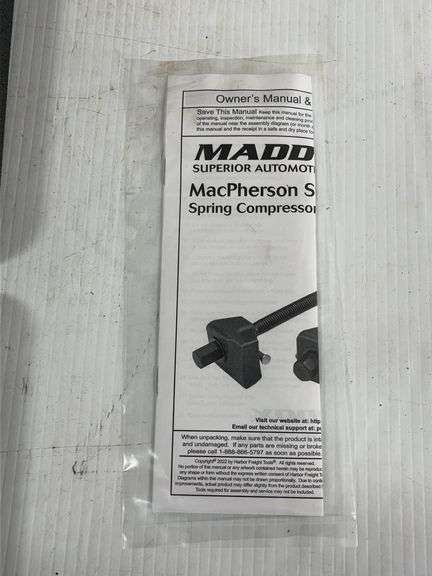 (2) Maddox 2-piece MacPherson strut spring compressor set, will save a ...