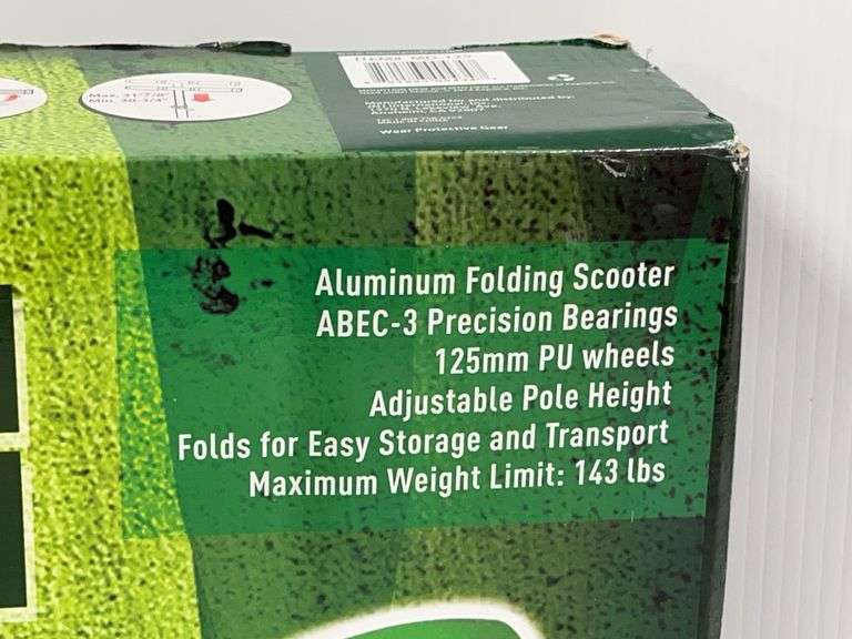 Mountain Dew scooter, up to 143 lb. capacity, ages 14 and up, bearing ...
