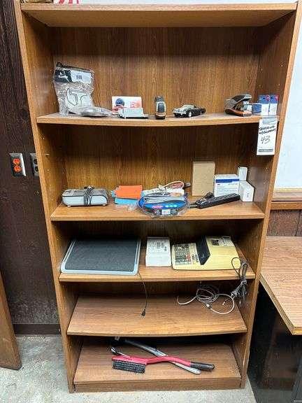 Shelving Unit with Contents