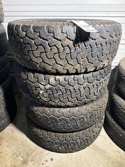 (4)-Matching BF Goodrich All-Terrain T/A LT285/75R16 Tires, Used. NOTE ...