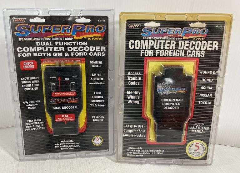 (2) SuperPro computer decoder: No. 7148 Ford and GM, and No. 7151 ...