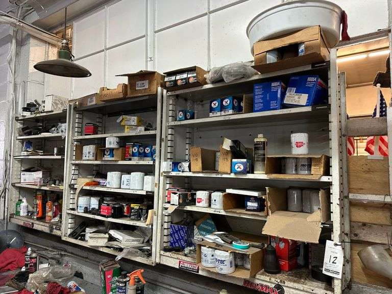 (3)-Metal Shelving Units and Contents.  The high bidder is responsible for the removal of the shelving units.  Bring help and tools for removal.  Bring boxes for contents.