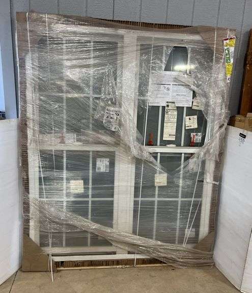 White Andersen 100 series twin single hung window, no. 2660-2, 63