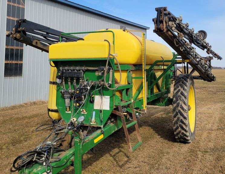 Red Ball Sprayer with 1200-Gallon Tank, 380 Tires Set Up on 88