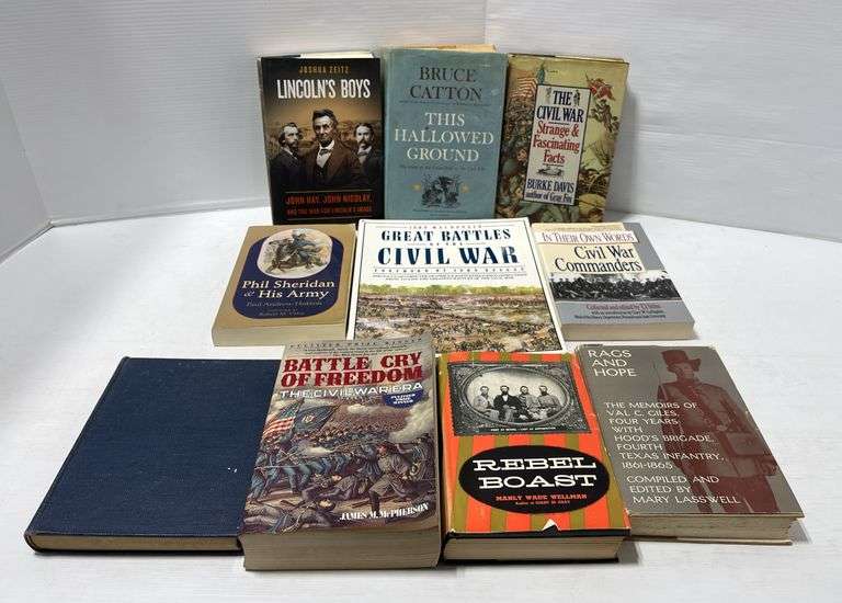 Civil War History, non-fiction and fiction, includes: Lincoln's Boys