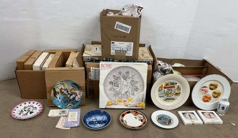 Essentials Collection Plate Collectors plates, over (40) various sizes, themes, makers, many with ...