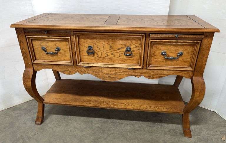 Lane Buffet Lane Furniture two-tier wood buffet with slide outs, 51 1/2