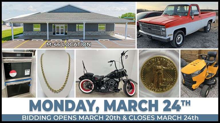 March 24th (Monday) M-46 Online Consignment