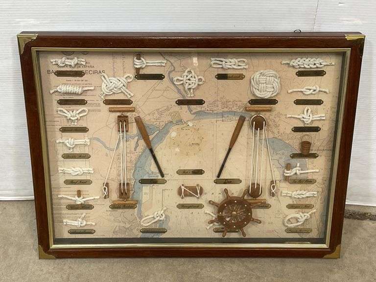 Nautical themed shadow box, 24