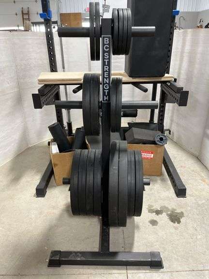 BC Strength Glute Rack Ultimate with pulley, BC strength weight plates ...