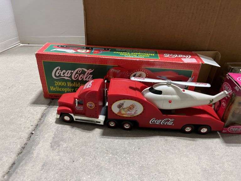 Die-cast vehicles, 2004 Tour Carrier, Coca-Cola Semi and bed Mickey ...