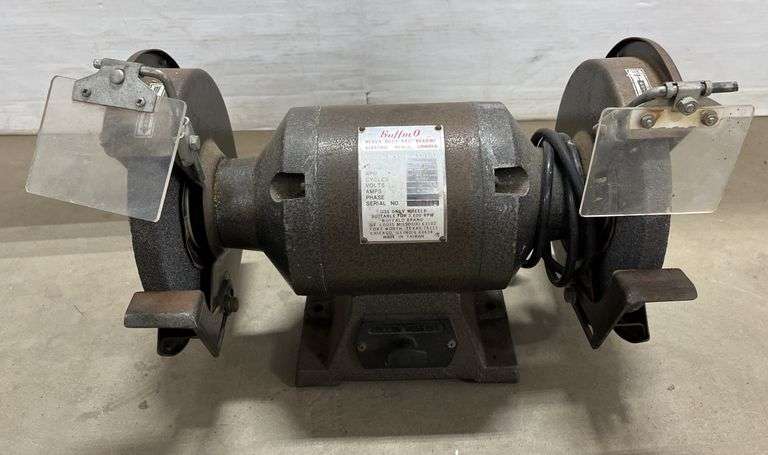 Heavy duty buffalo bench grinder, model B-8CB(L), 8