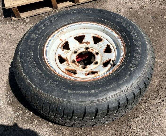 Tire and rim trail climber summit radial GLT, P235/75R15, 6-lug rim ...