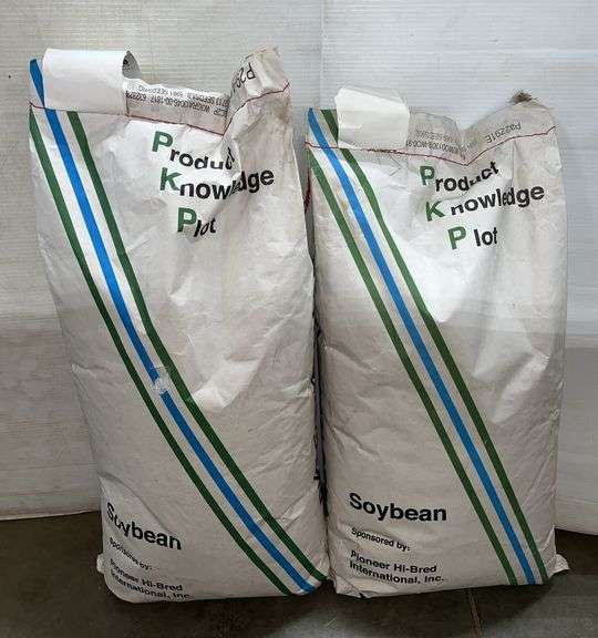 (2) Bags of Pioneer soybean seed, from last year Albrecht Auction Service