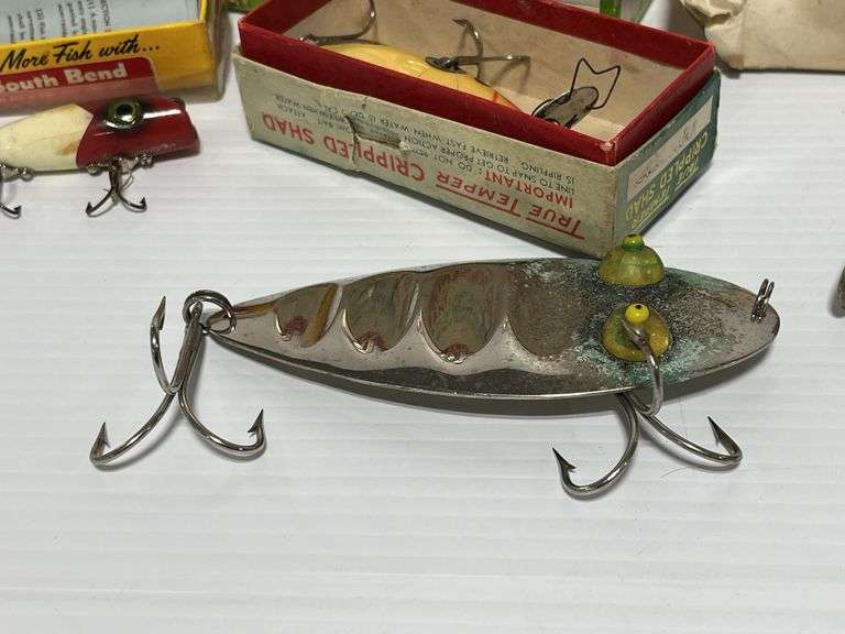 (12) Collectible lures with original containers, include The Weezel