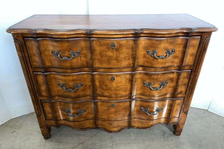 Solid wooden dresser by Harley & Carter, Lexington Home Brands, 49"W x 19"D x 36"H, very good