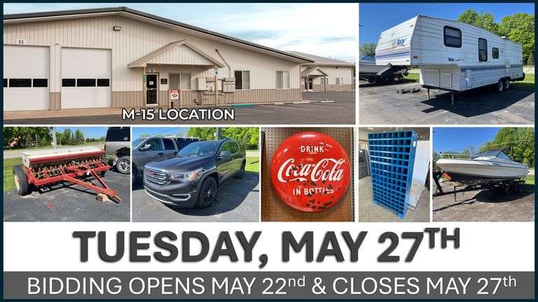 May 27th (Tuesday) M-15 Online Consignment