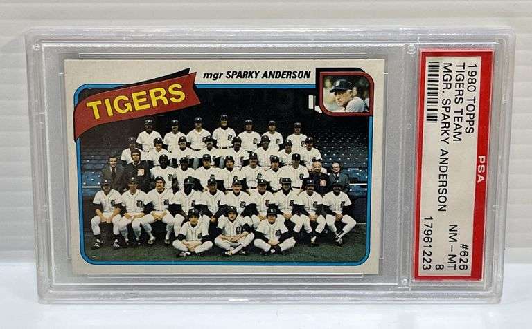 1980 Topps #626 Detroit Tigers Team Card