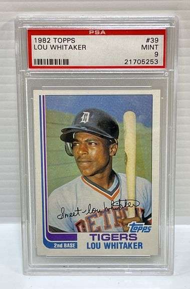 1982 Topps #39 Lou Whitaker Card