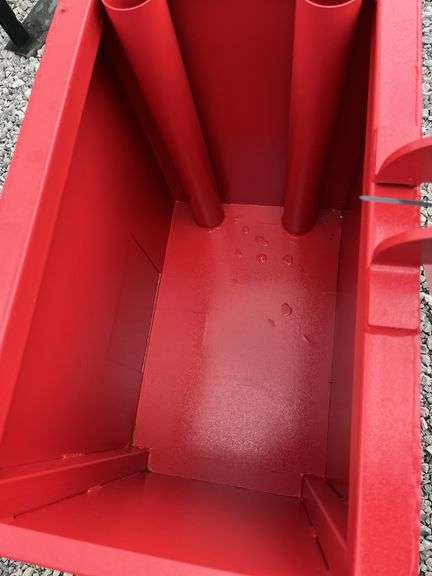 3-Point hitch ballast box, 800 lb. capacity, 2" quick hitch receiver, 3 ...