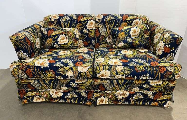 International Furniture floral loveseat, 56"W
