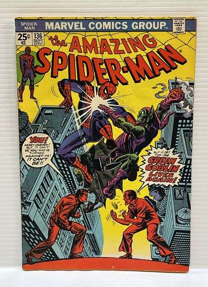 1974 Marvel Comics The Amazing Spider-Man Issue #136, First Appearance of Harry Osborn