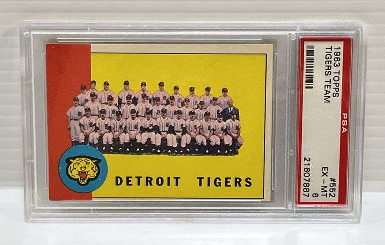 1963 Topps #552 Detroit Tigers Team Card