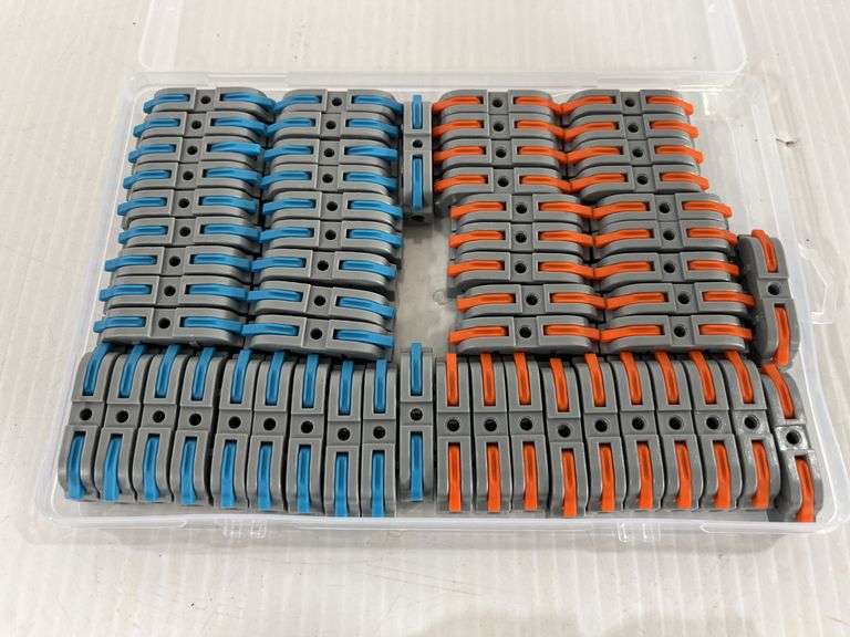 60Piece copper CLLICE level wire connectors kit, quick connect inline