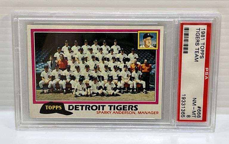 1981 Topps #666 Detroit Tigers Team Card