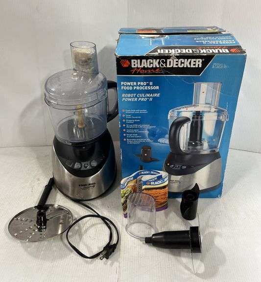 Black & Decker Power Pro II food processor, chopping blade, 10-cup ...