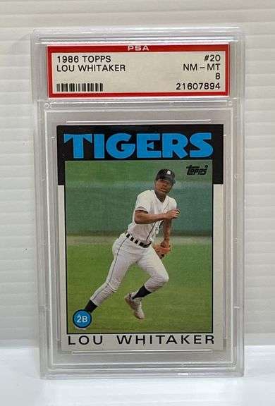 1986 Topps #20 Lou Whitaker Card