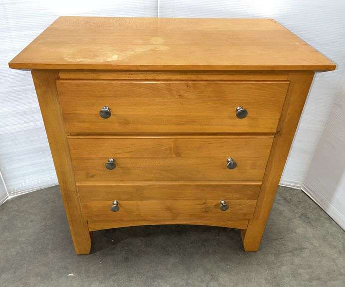 Wooden nightstand, 24"W x 16"D x 26"H