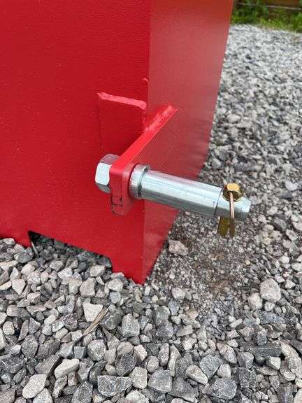 3-Point hitch ballast box, 800 lb. capacity, 2" quick hitch receiver, 3 ...