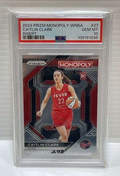 2024 Panini Prizm Monopoly WNBA #27 Caitlin Clark Rookie Insert Card