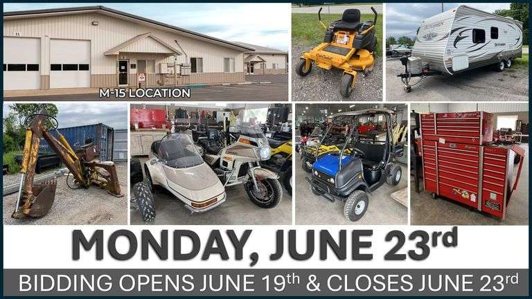 June 23rd (Monday) M-15 Online Consignment