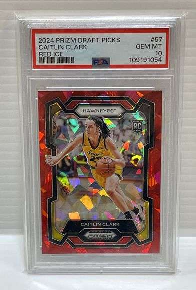 2024 Panini Prizm Draft Picks #57 Caitlin Clark "Red Ice" Rookie Card