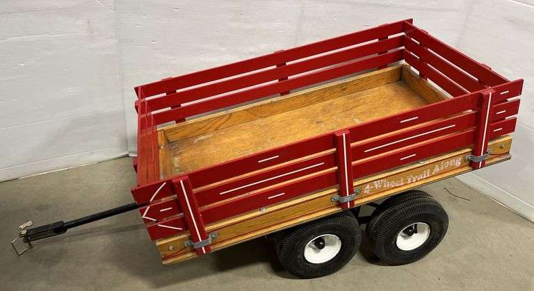 4-Wheel stake rack utility trailer, 41