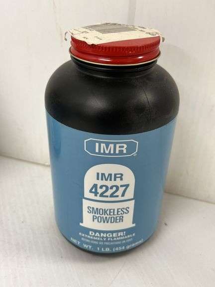 (5) 1 lb. Bottles of IMR-4227 Powder - Albrecht Auction Service