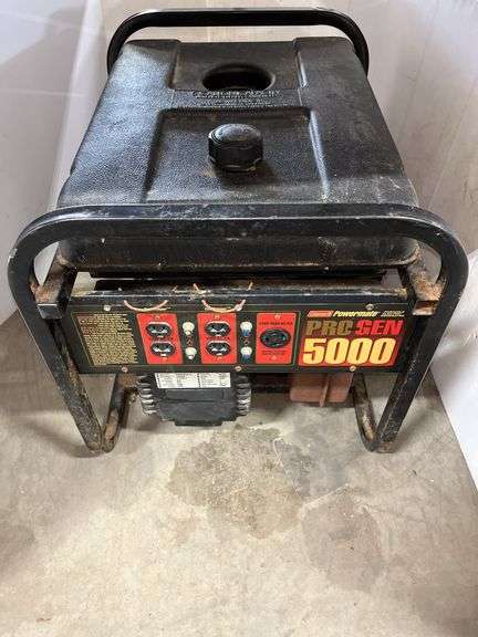 Gas powered generator, Briggs & Stratton, coleman powermate, 9 HP, 5 ...