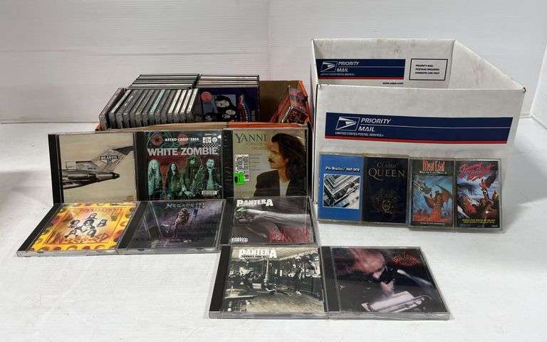 Older Rock and roll CD and cassette tape collection - Albrecht Auction ...