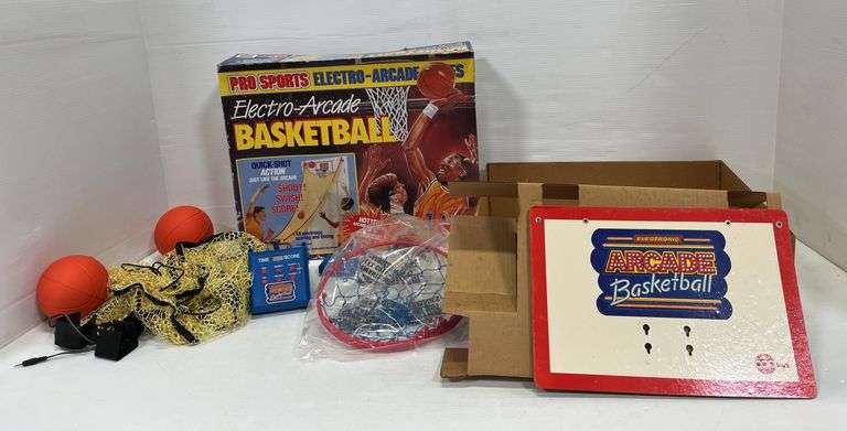 Older electro arcade basketball game by Cap Toys, all original, box- 18 ...