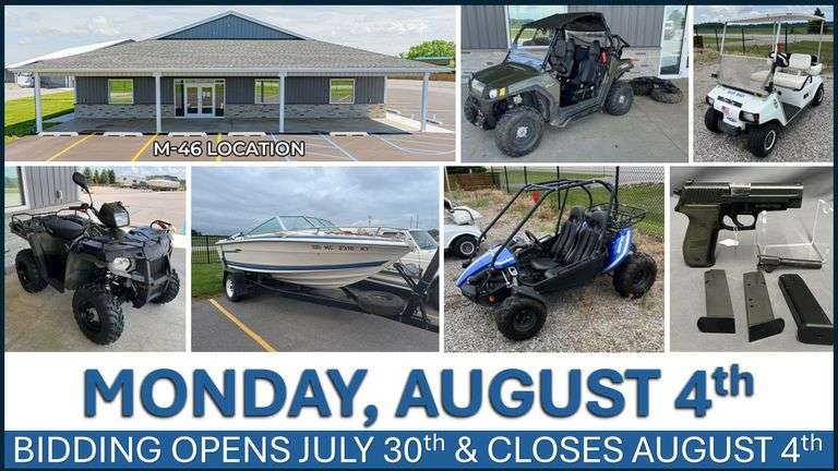 August 4th (Monday) M-46 Online Consignment