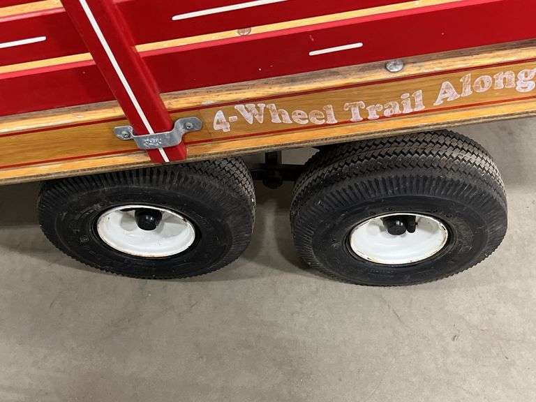 4-Wheel stake rack utility trailer, 41