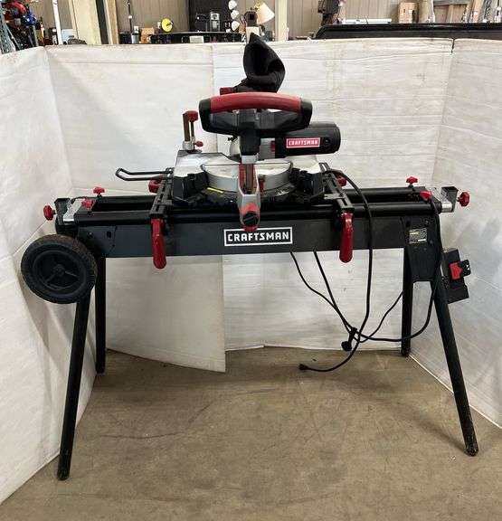 Craftsman miter saw with stand, 7 1/4" blade, 51"H, works perfectly ...