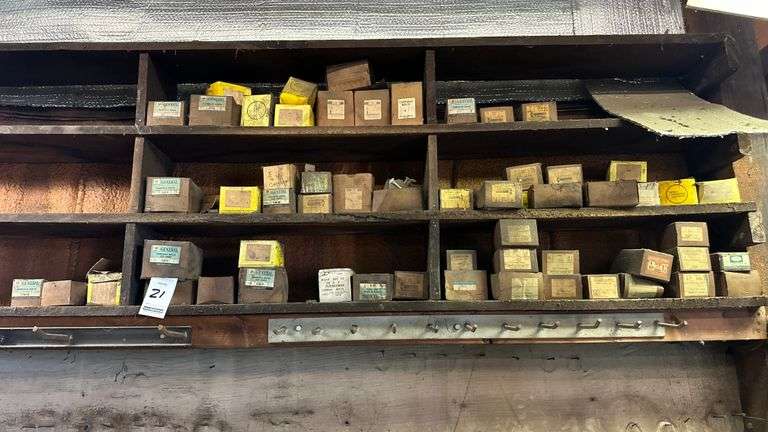 Large Group of Carriage Bolts and Other.  NOTE:  These bolts were pictured when on the shelf but have been moved to a pallet.